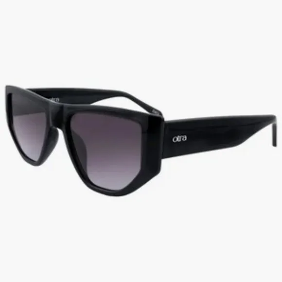 OTRA EYEWEAR Modern Elka Cat Eye Sunglasses COLOR: BLACK/SMOKE FADE**NEW! - Picture 2 of 8